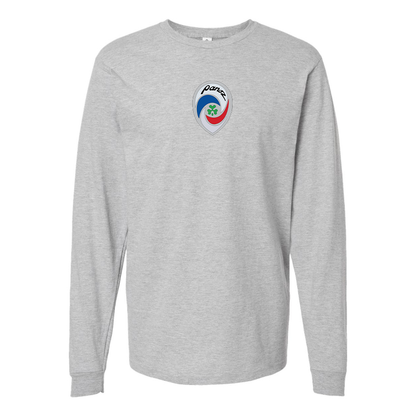 Men's Panoz Logo Cotton Long Sleeve T-Shirt