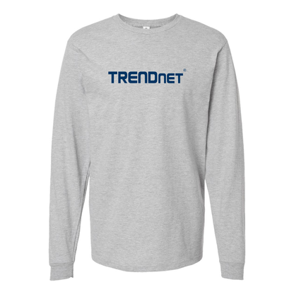 Men's TRENDnet Logo Cotton Long Sleeve T-Shirt