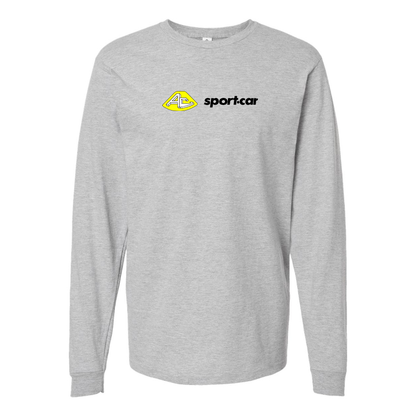Men's AC Sport Car  Logo Cotton Long Sleeve T-Shirt