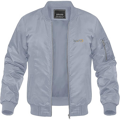 Men's Runescape Logo Lightweight Bomber Jacket Windbreaker Softshell Varsity Jacket Coat