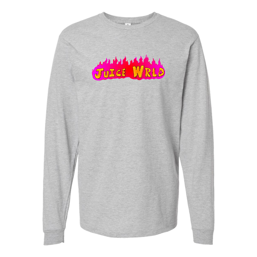 Men's Juice WRLD Logo Cotton Long Sleeve T-Shirt