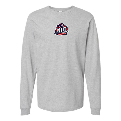 Men's NJIT Highlanders Logo  Cotton Long Sleeve T-Shirt