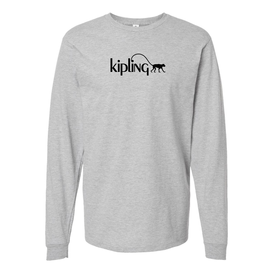 Men's Kipling Logo Cotton Long Sleeve T-Shirt