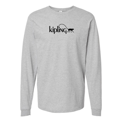 Men's Kipling Logo Cotton Long Sleeve T-Shirt