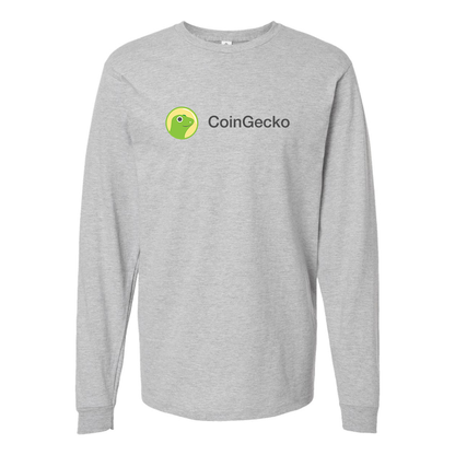 Men's CoinGecko Logo Cotton Long Sleeve T-Shirt