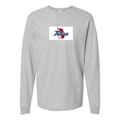 Youth Tulsa Golden Hurricane Logo Cotton Long Sleeve T-Shirt
