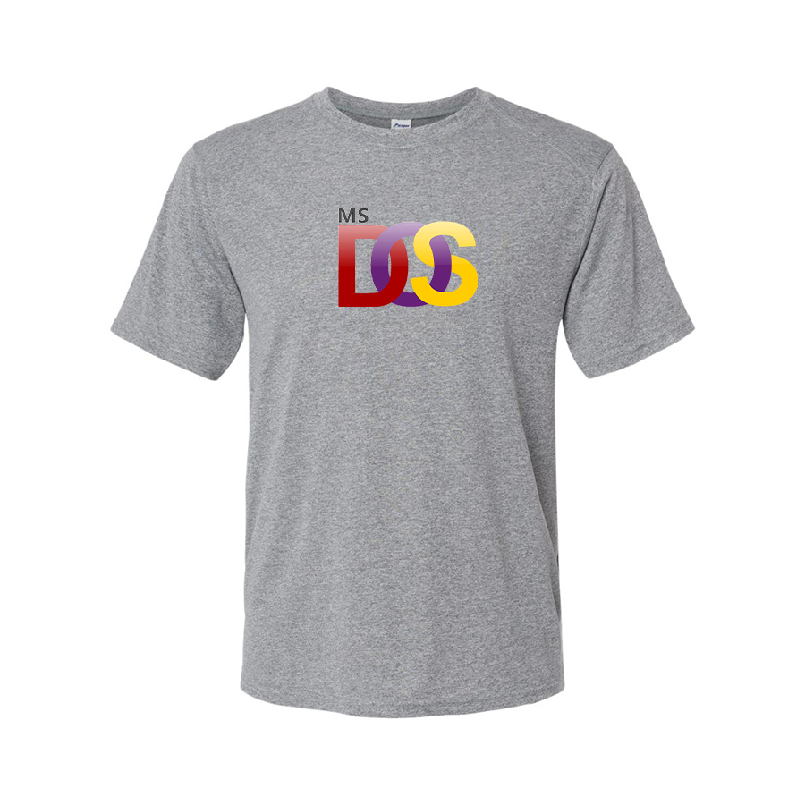 Men's MS DOS Logo Polyester T-Shirt
