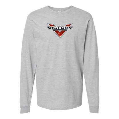 Men's Victory Logo Cotton Long Sleeve T-Shirt
