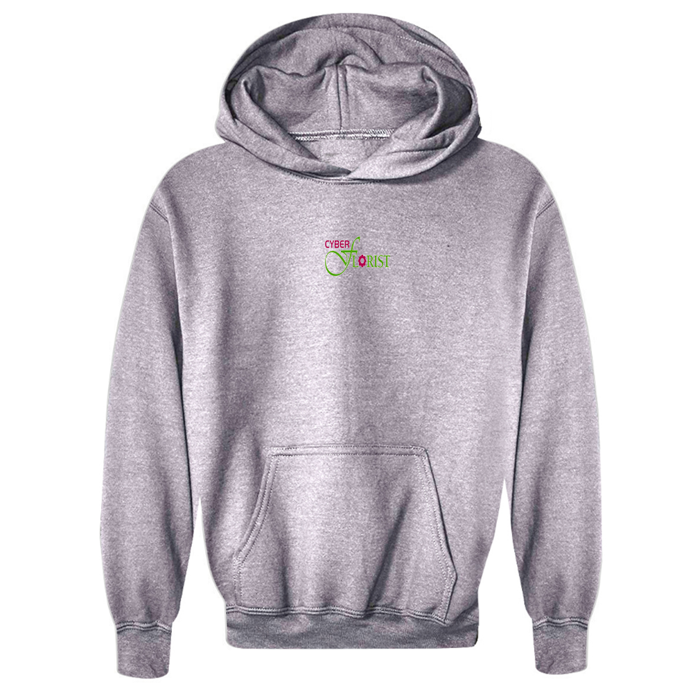 Youth Cyber Florist  Logo   Pullover Hoodie