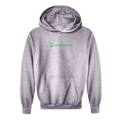 Youth  Ahold Delhaize Vertical Logo  Pullover Hoodie