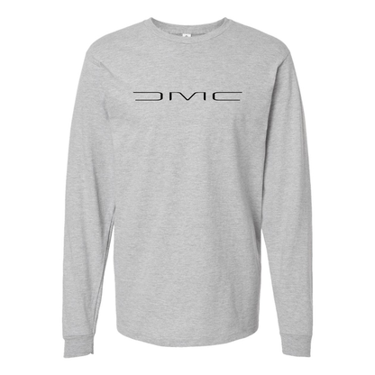 Men's DeLorean Motor Company Logo Cotton Long Sleeve T-Shirt