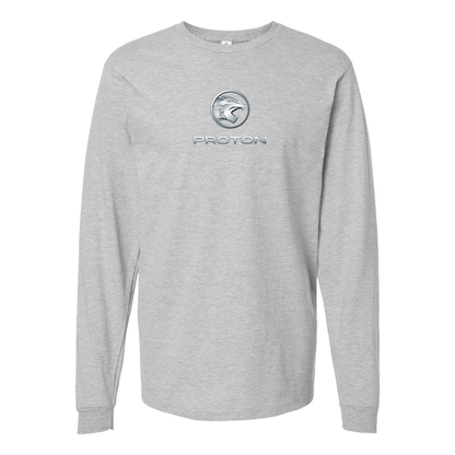 Men's Proton Logo Cotton Long Sleeve T-Shirt