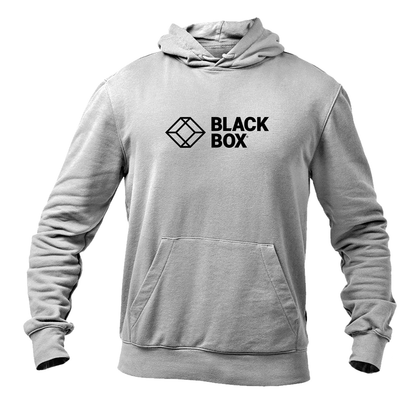 Men's Black Box Logo Pullover Hoodie