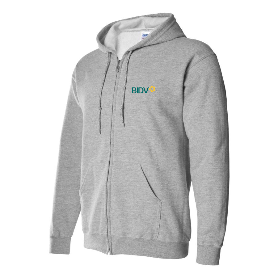 Men's BIDV  Logo Zipper Hoodie