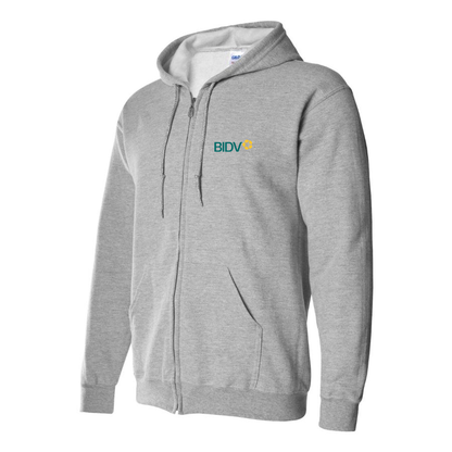 Men's BIDV  Logo Zipper Hoodie