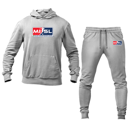 Men's Major Indoor Soccer League  Logo Hoodie Joggers Set