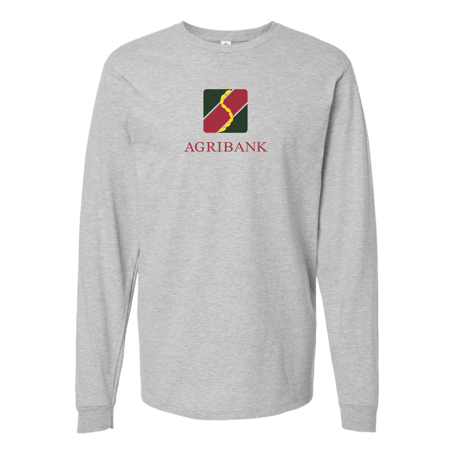 Men's Agribank  Logo Cotton Long Sleeve T-Shirt