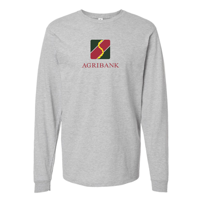Men's Agribank  Logo Cotton Long Sleeve T-Shirt