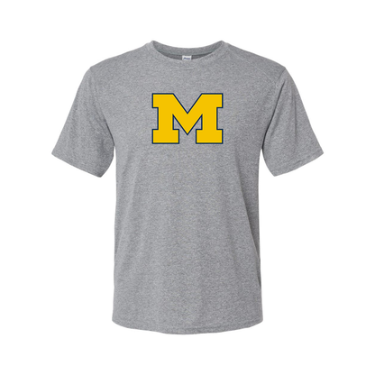 Men's Michigan Wolverines Logo Polyester T-Shirt