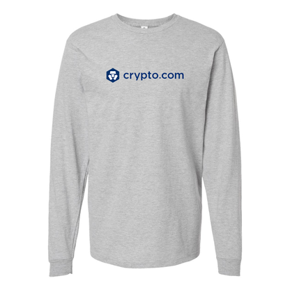Youth Crypto.Com  Logo Long sleeves