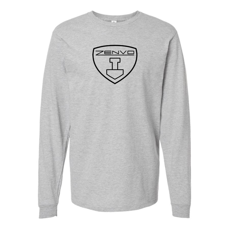 Men's Zenvo  Logo Cotton Long Sleeve T-Shirt