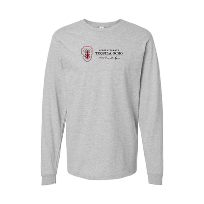Youth Tequila Ocho Logo Cotton Long Sleeve T-Shirt