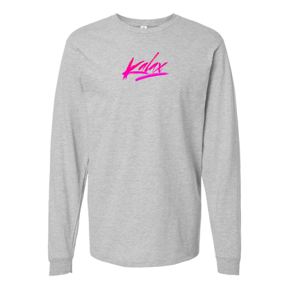 Men's  Kalax Logo  Cotton Long Sleeve T-Shirt