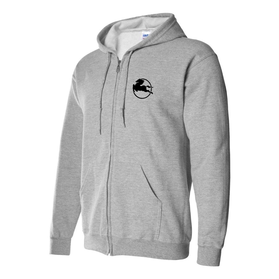 Men's Pegaso  Logo Zipper Hoodie