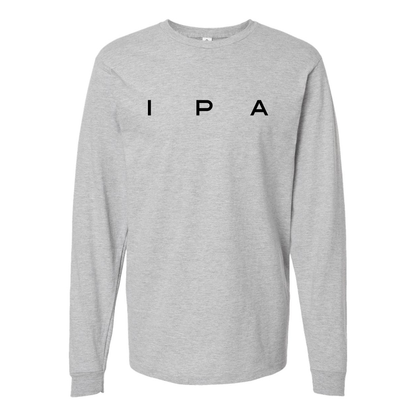 Men's IPA Logo Cotton Long Sleeve T-Shirt