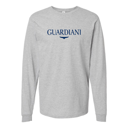 Men's Alberto Guardiani Logo Cotton Long Sleeve T-Shirt