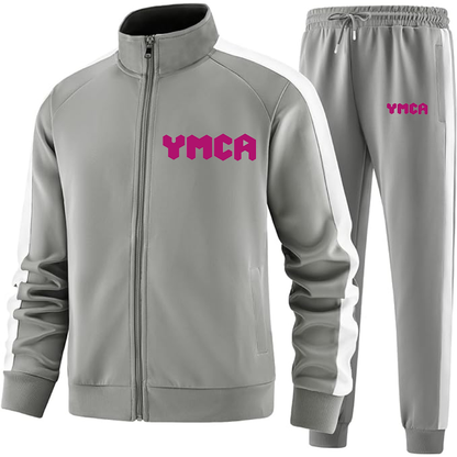 Men's   YMCA Mauve  Dri-Fit TrackSuit
