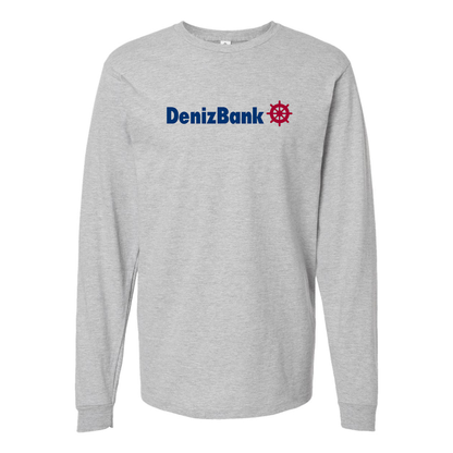 Men's DenizBank Logo Cotton Long Sleeve T-Shirt