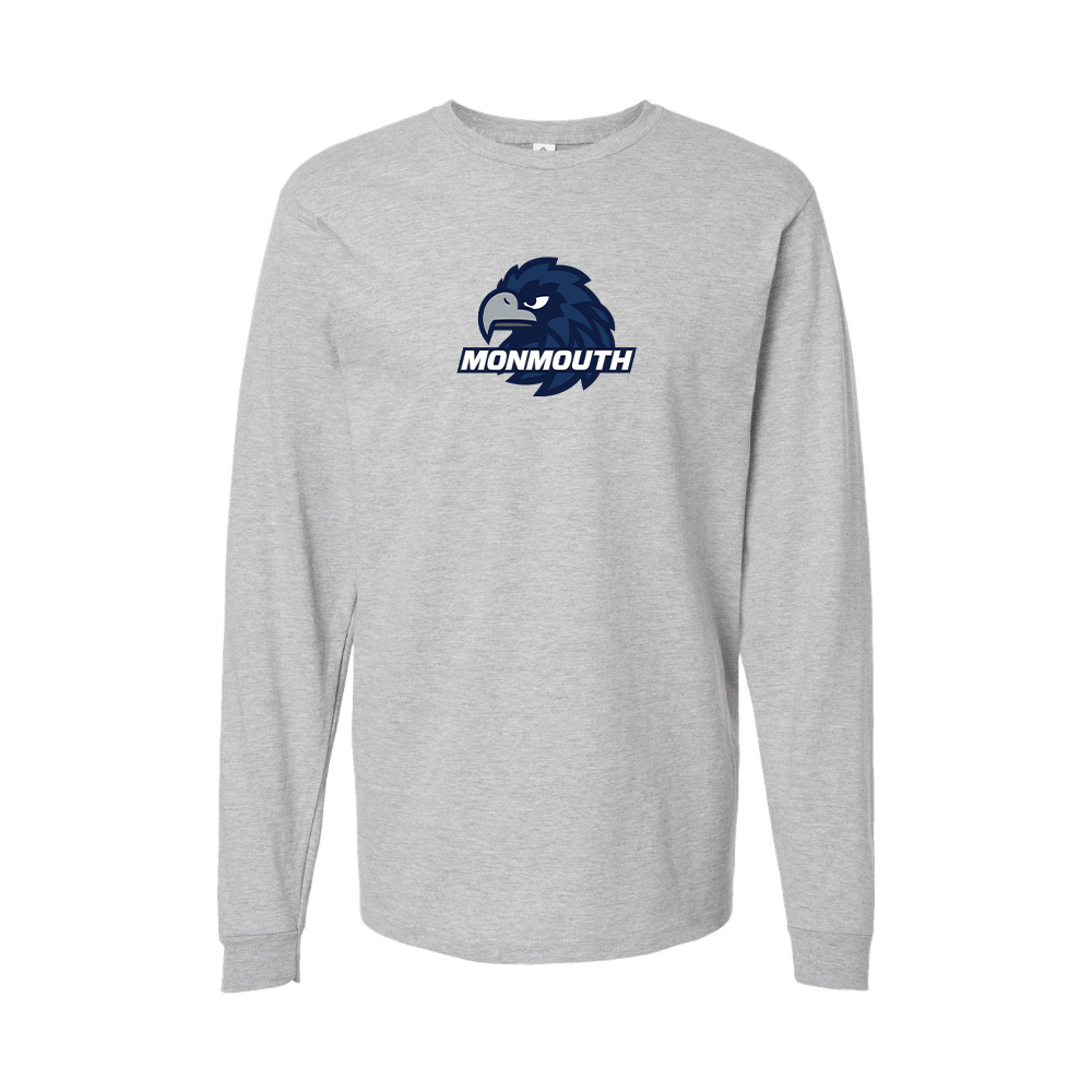 Youth Monmouth Hawks Logo Cotton Long Sleeve T-Shirt