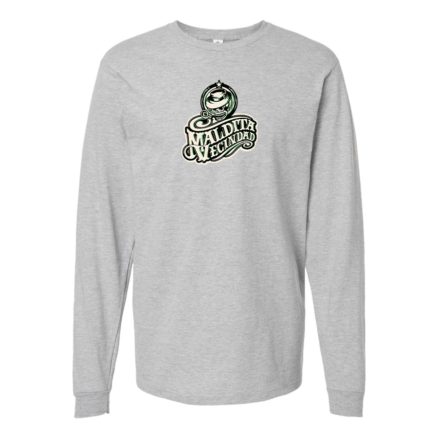 Men's  Maldita Vecindad Logo Cotton Long Sleeve T-Shirt