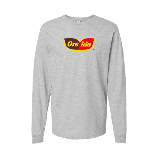 Youth Ore Ida Logo Cotton Long Sleeve T-Shirt
