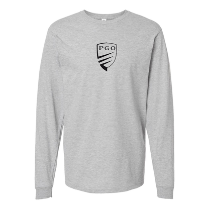 Men's PGO Logo Cotton Long Sleeve T-Shirt