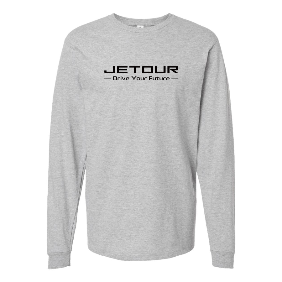 Men's Jetour  Logo Cotton Long Sleeve T-Shirt