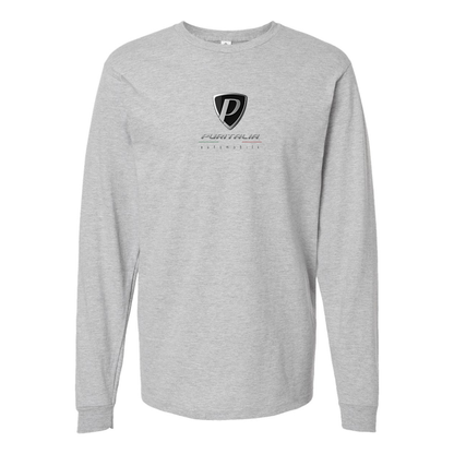 Men's Puritalia Automobili Logo Cotton Long Sleeve T-Shirt