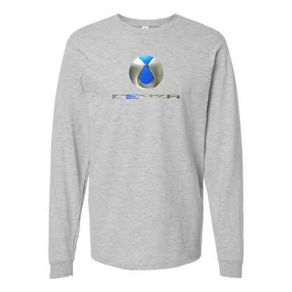 Men's Denza Logo Cotton Long Sleeve T-Shirt