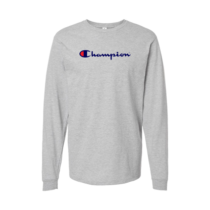 Youth  Champion Logo Cotton Long Sleeve T-Shirt