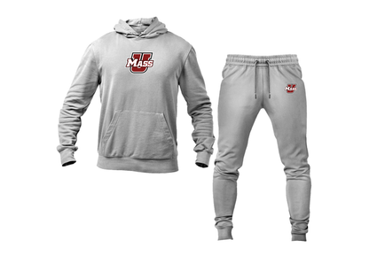 Men's Massachusetts Minutemen Logo Hoodie Joggers Set