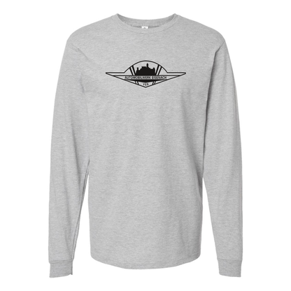 Men's Wartburg Logo  Cotton Long Sleeve T-Shirt