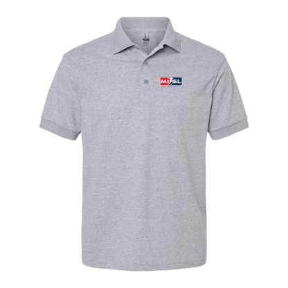 Men's Major Indoor Soccer League  Logo Dry Blend Polo