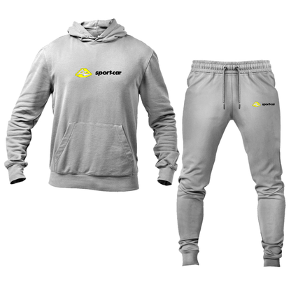 Men's AC Sport Car Logo Hoodie Joggers Set