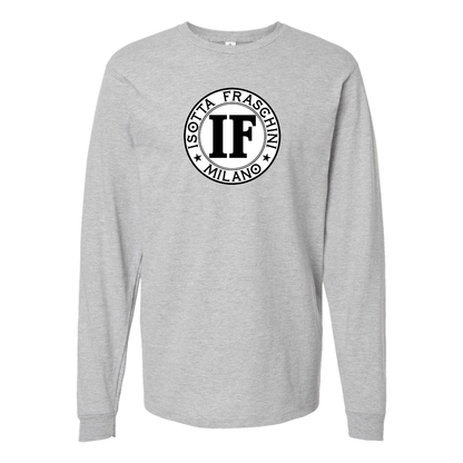 Men's Isotta Fraschini Logo Cotton Long Sleeve T-Shirt