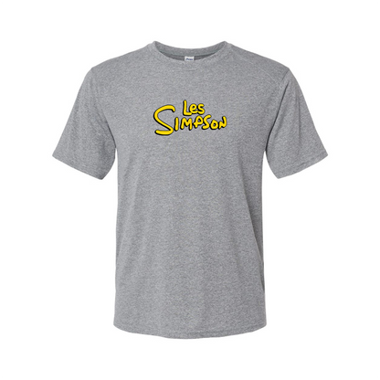 Men's Les Simpson Logo Polyester T-Shirt