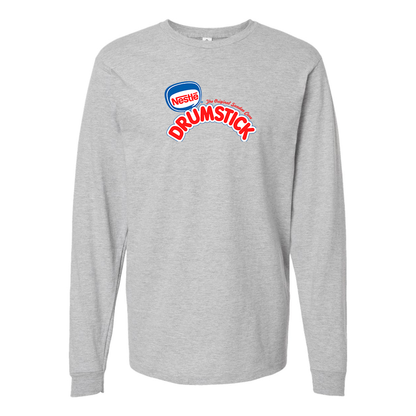 Men's Drumstick Logo Cotton Long Sleeve T-Shirt