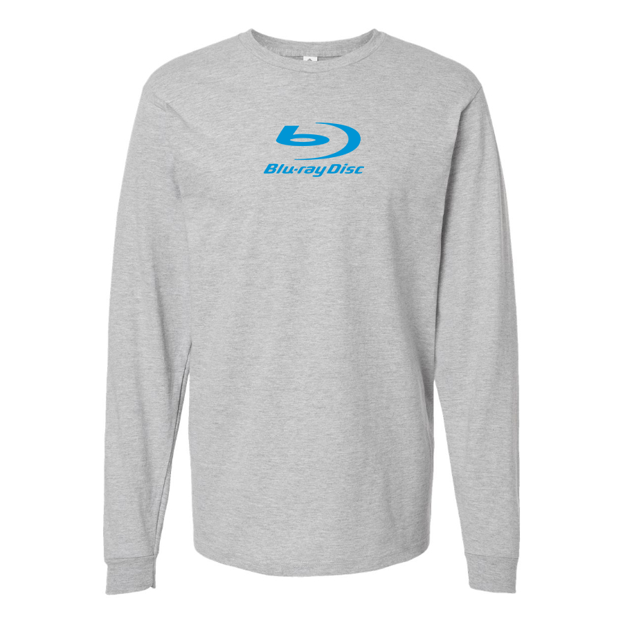 Men's  Blu-ray Disc Logo  Cotton Long Sleeve T-Shirt