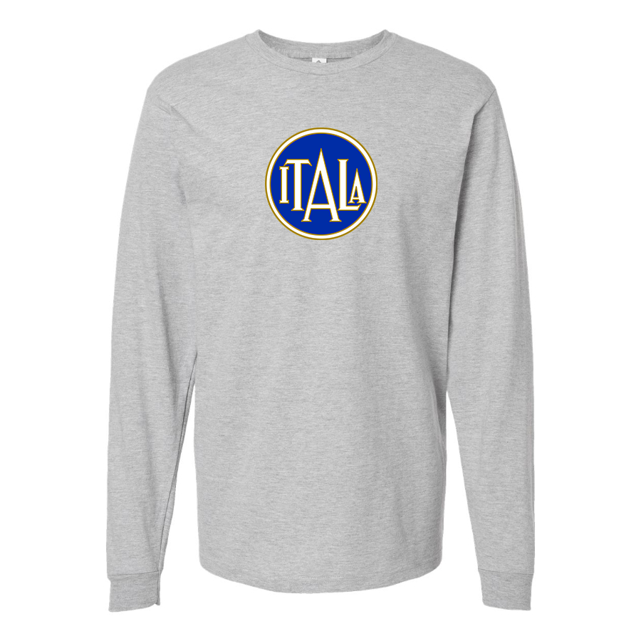Men's  Itala Logo Cotton Long Sleeve T-Shirt