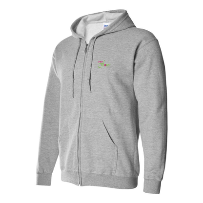 Men's Cyber Florist Logo Zipper Hoodie